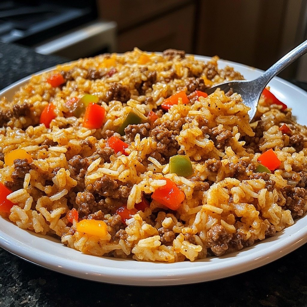 Ground Beef and Rice Skillet