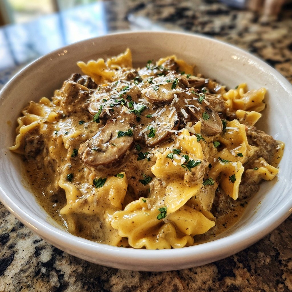 Ground Beef Stroganoff