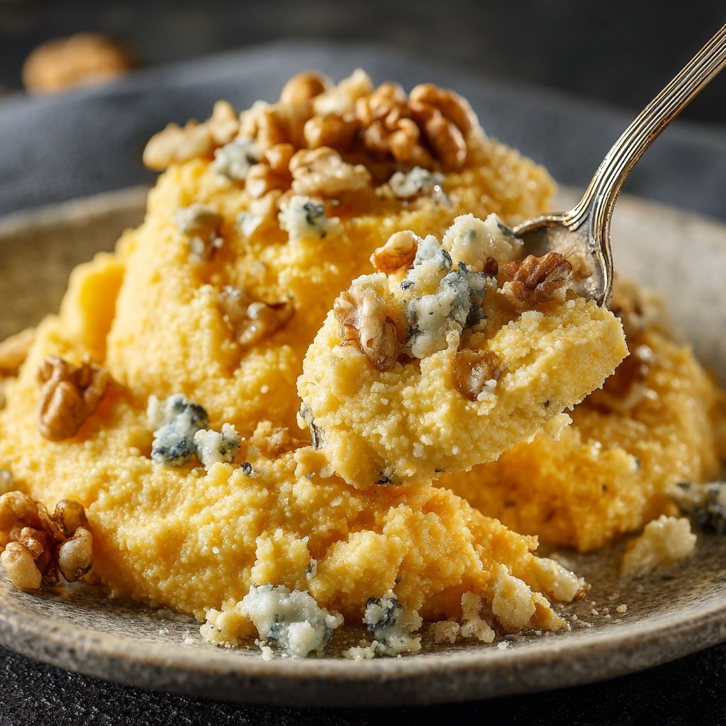 Polenta with Gorgonzola and Walnuts