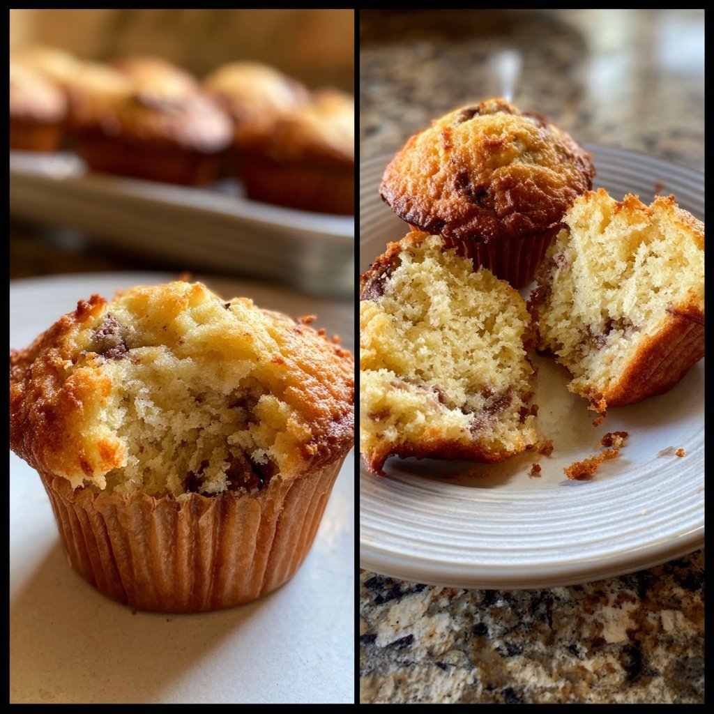 Cottage Cheese Banana Muffins