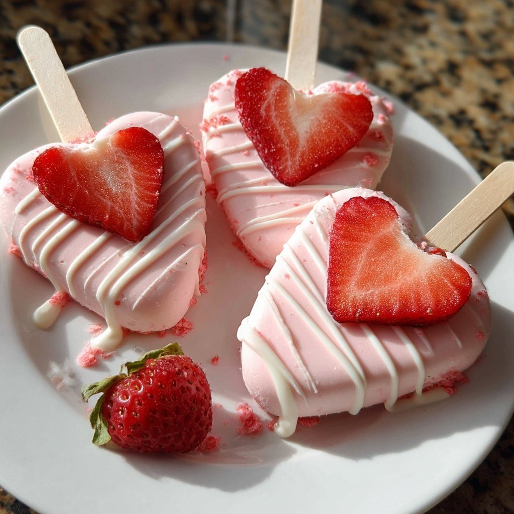 Valentines Snacks Strawberry Cream Pops