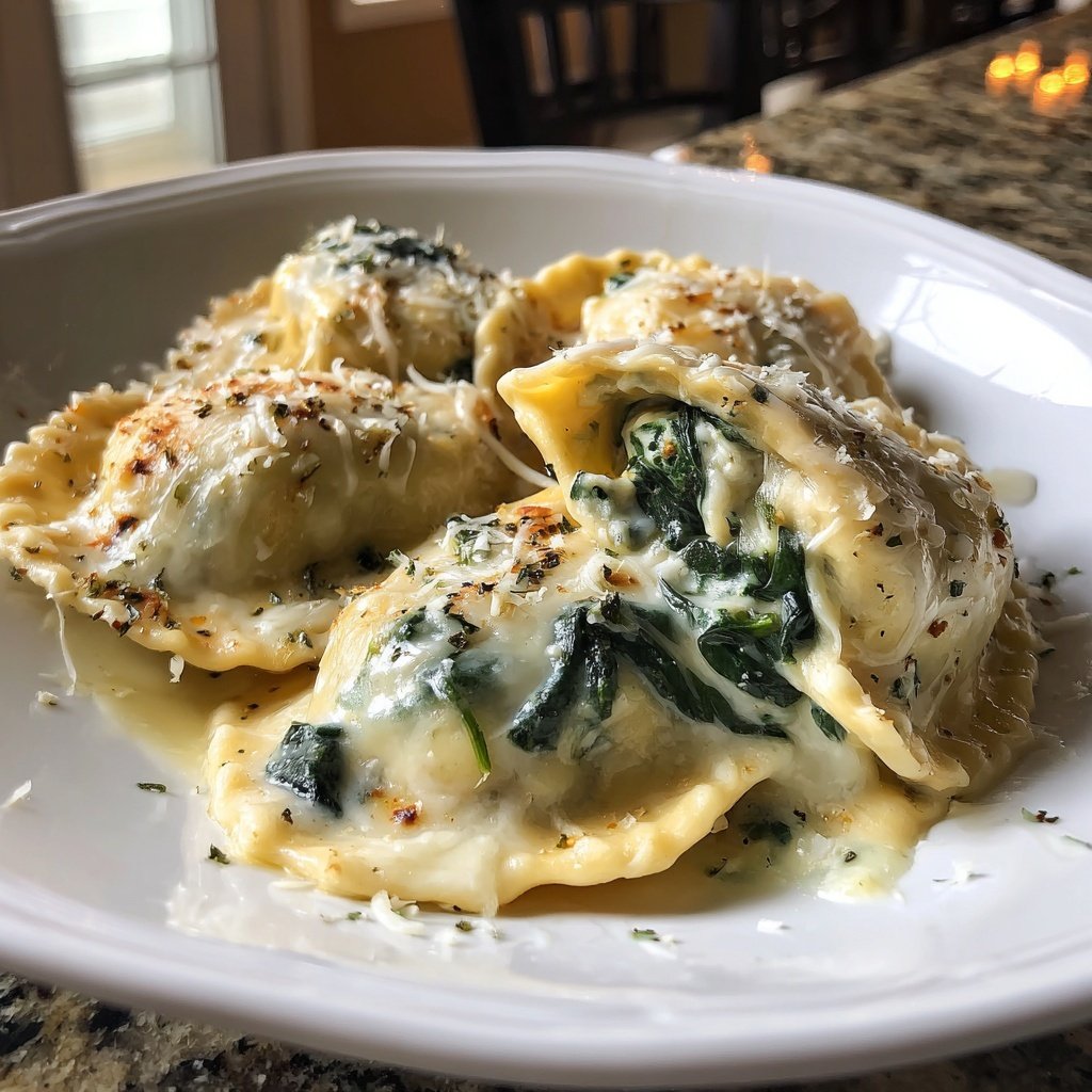 Creamy Tuscan Ravioli