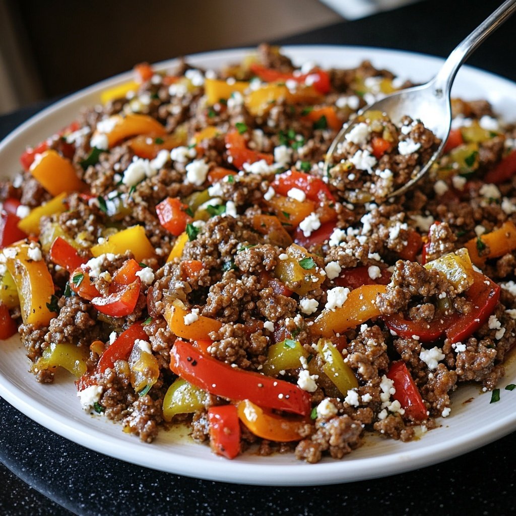 Ground Beef Skillet Mediterranean