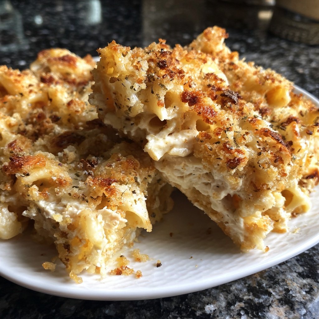 Chicken Alfredo Bake