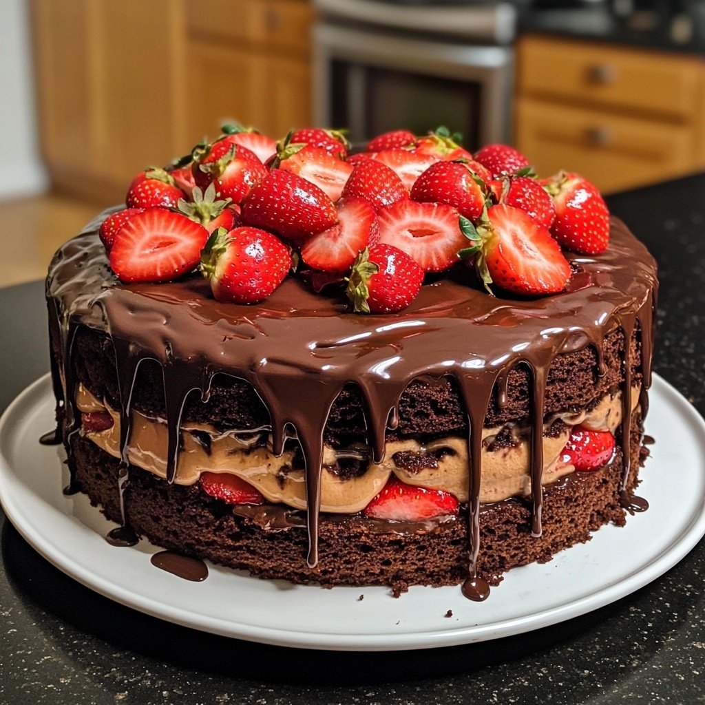 Strawberry Chocolate Cake