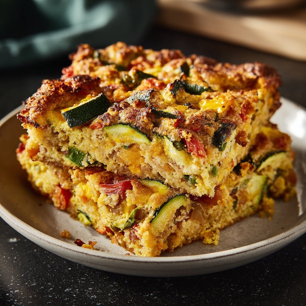 Zucchini Tomato Chickpea Bake