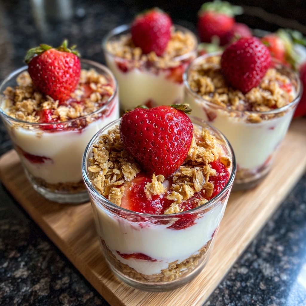 Strawberry Yogurt Breakfast Cups
