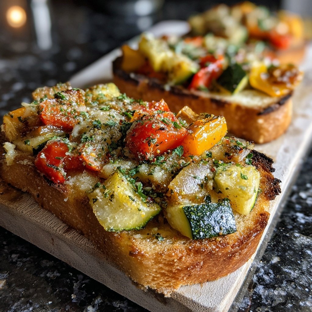 Easy Slider Garlic Herb Veggie Smash