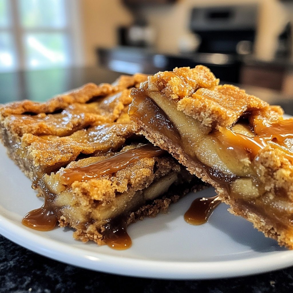 Irresistible Salted Caramel Apple Bars for Fall